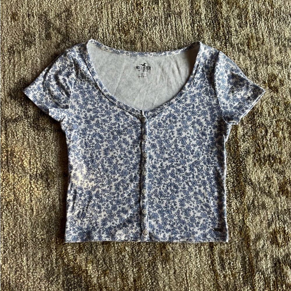 Floral Hollister Top